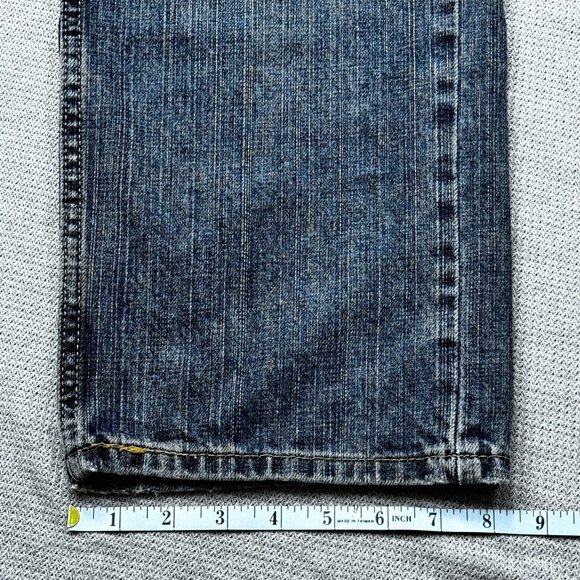 Levis Mens Blue Denim Jeans 559 Relaxed Straight Fit Mid Rise Cotton W34 L32 - Picture 12 of 13